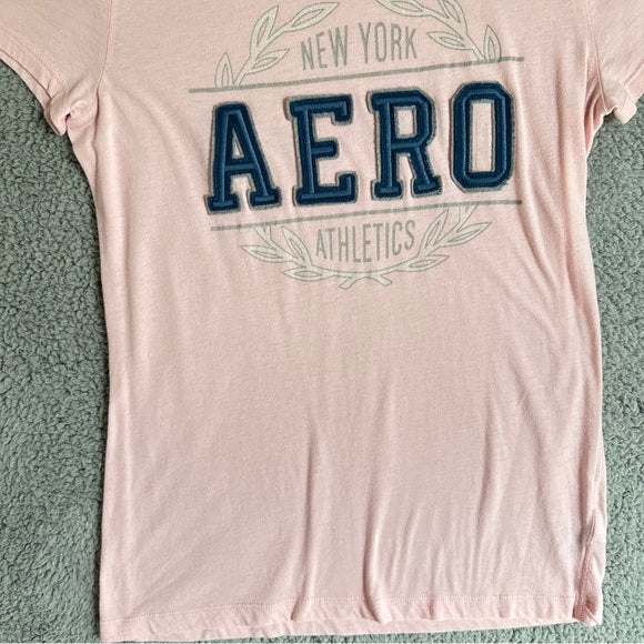 Aéropostale Aero Women’s Pink Graphic Tee - Size Women’s Large, from PanacheProse