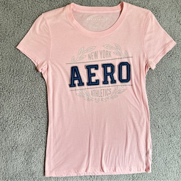 Aéropostale Aero Women’s Pink Graphic Tee - Size Women’s Large, from PanacheProse