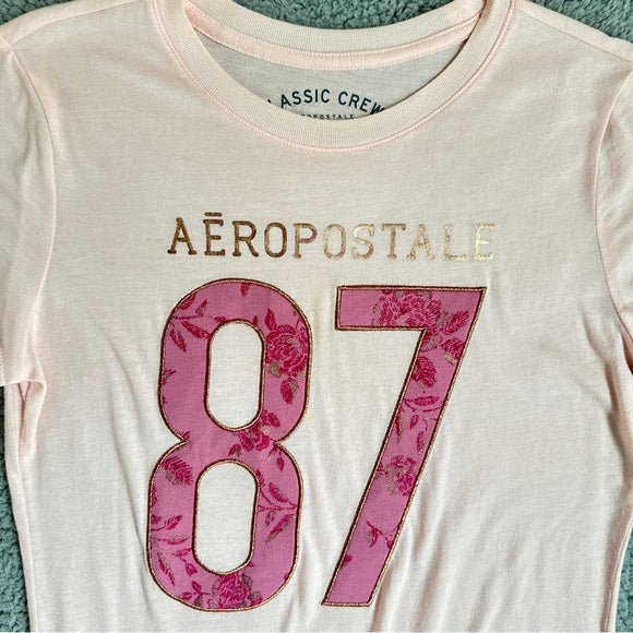 Aéropostale Pink Graphic Tee - Size Women’s Medium, from PanacheProse