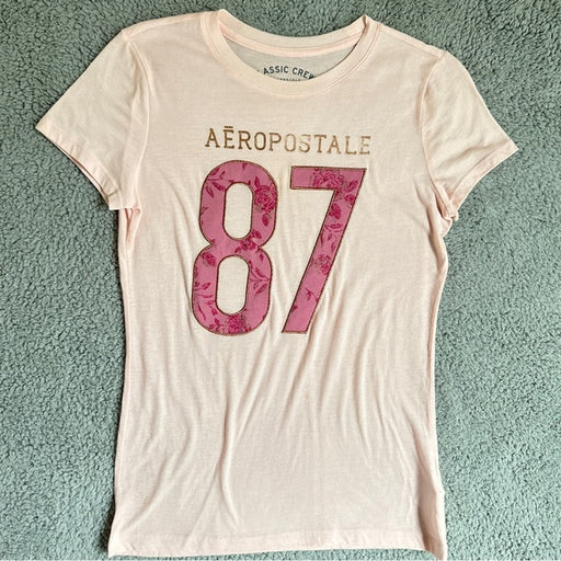 Aéropostale Pink Graphic Tee - Size Women’s Medium, from PanacheProse