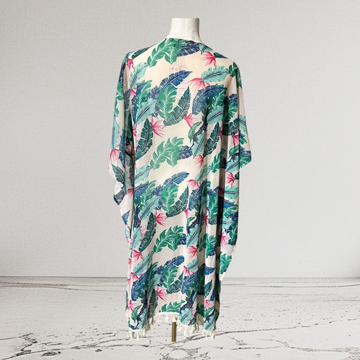 Aceshin Vibrant Leaf Pattern Kimono Tassel Design - from PanacheProse