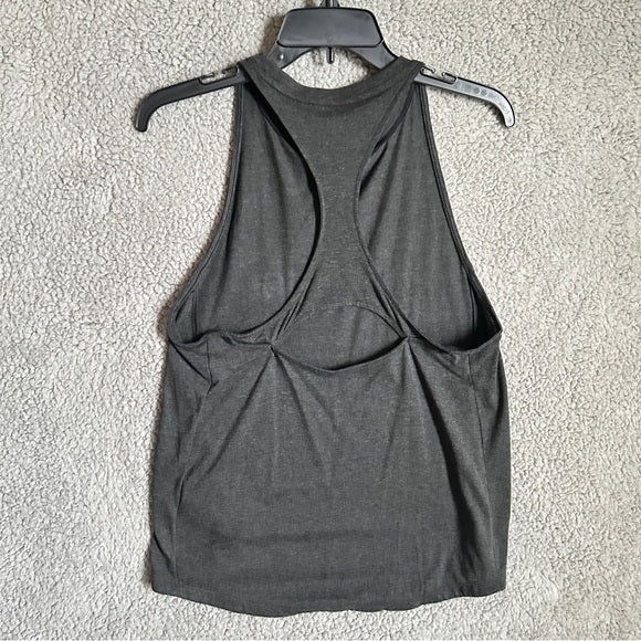 Adidas Gray Tank twisted Back - Size Women’s M, from PanacheProse