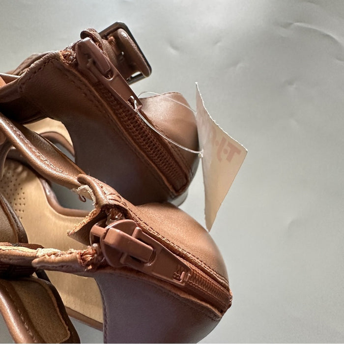 Aerosoles Women’s Brown Leather Open Toe Sandals – Size 8W From PanacheProse