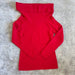 Alex Marie Red Off Shoulder Fur Blend Long Sleeve Sweater Women’s - Size Large, from PanacheProse