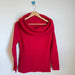 Alex Marie Red Off Shoulder Fur Blend Long Sleeve Sweater Women’s - Size Large, from PanacheProse