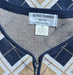 Alfred Dunner Petite Diamond Zip Cardigan Sweater Navy Tan - Size  Medium, from PanacheProse