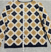 Alfred Dunner Petite Diamond Zip Cardigan Sweater Navy Tan - Size  Medium, from PanacheProse