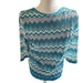 Alfred Dunner Victoria Falls Zigzag Knit Top Women’s Casual - Size Small, from PanacheProse