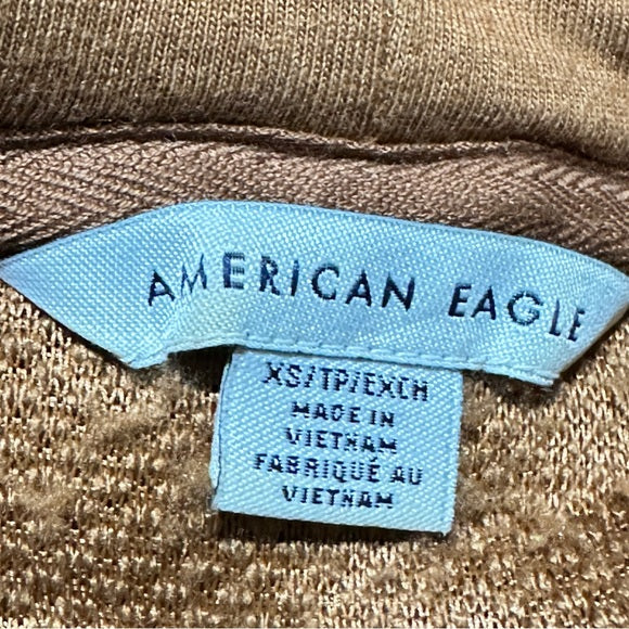 American Eagle Brown Sherpa Hoodie - Size XS, from PanacheProse