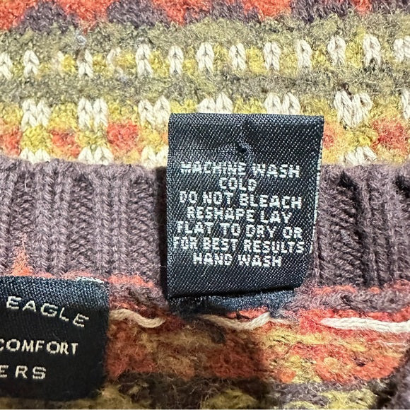 American Eagle Outfitters Multicolor Crewneck Sweater – Size Medium  from PanacheProse