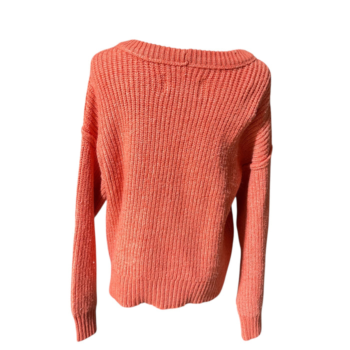 American Eagle Outfitters Women’s Coral Crew-Neck Sweater – Size Small from PanacheProse