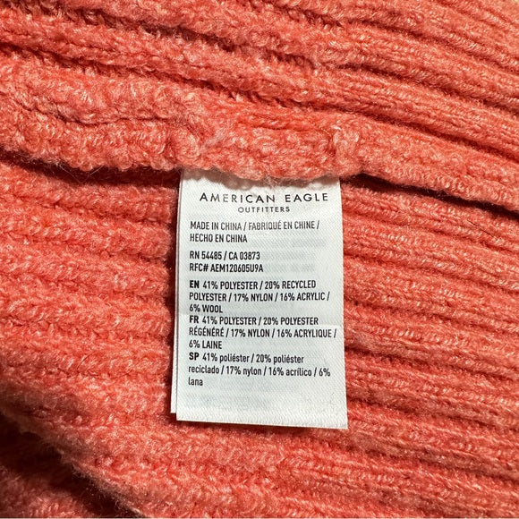 American Eagle Outfitters Women’s Coral Crew-Neck Sweater – Size Small from PanacheProse