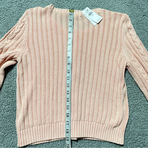 American Eagle Pink Cable Knit Cardigan – Size Medium, from PanacheProse