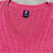 American Eagle Pink Cable Knit V-Neck Sweater Women’s - Size Small, from PanacheProse
