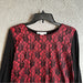 August Silk Elegant Red and Black Lace Blouse - Size Women’s XL, from PanacheProse