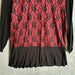 August Silk Elegant Red and Black Lace Blouse - Size Women’s XL, from PanacheProse