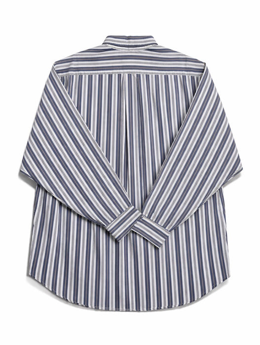 Vintage Tommy Hilfiger Striped Shirt XL Blue Cotton