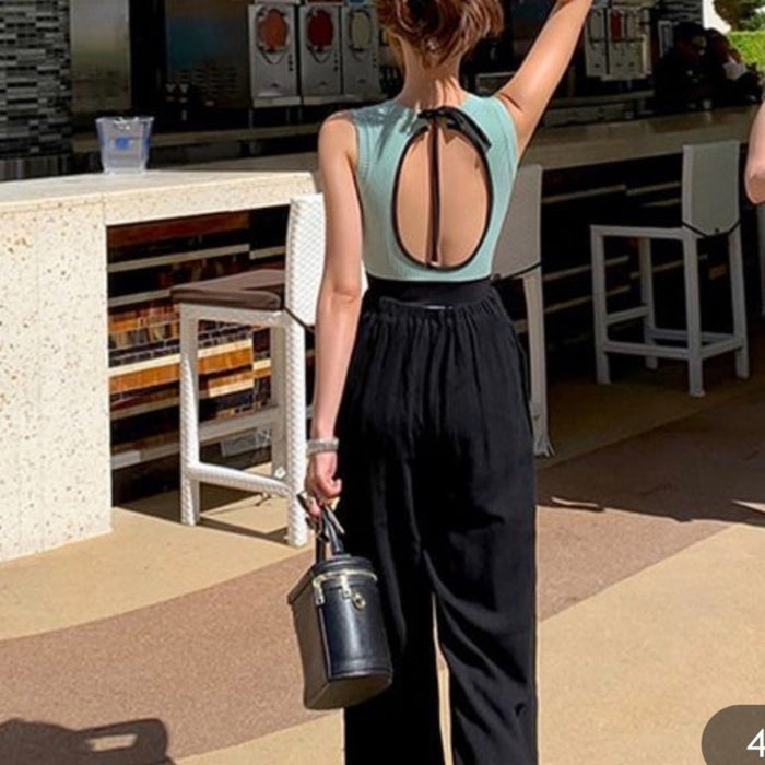 Baby Blue One Piece Swimsuit - From PanacheProse