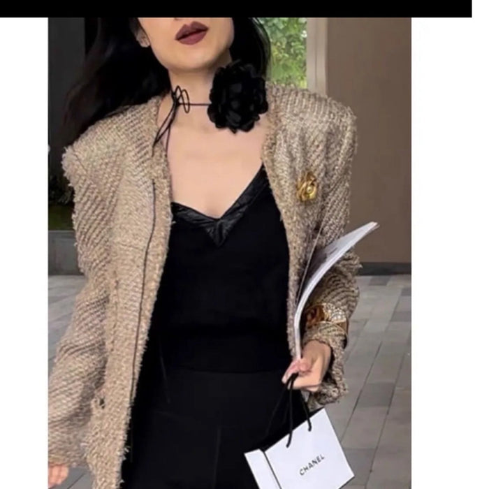 Big Flower Choker Wedding Bridal Tie Necklace - from PanacheProse