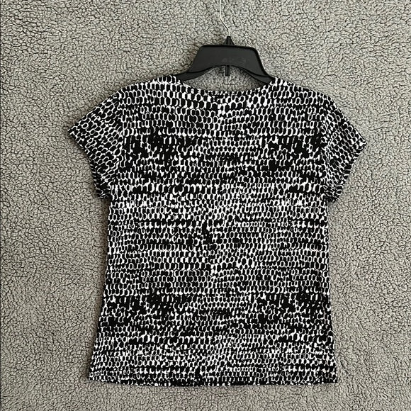 Bleaker & McDougale Black and White Women's Blouse - Size Women’s PL, from PanacheProse