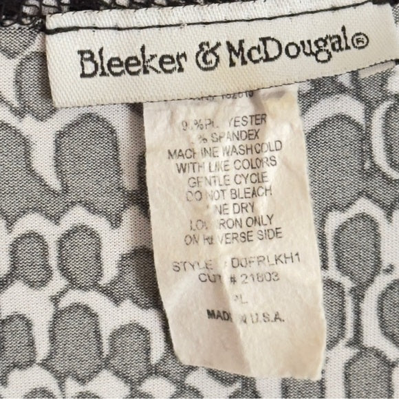 Bleaker & McDougale Black and White Women's Blouse - Size Women’s PL, from PanacheProse