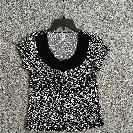 Bleaker & McDougale Black and White Women's Blouse - Size Women’s PL, from PanacheProse