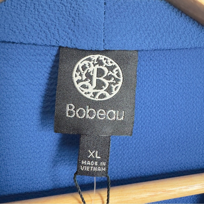 Bobeau Women’s Adult Casual Wrap Long Sleeve Blue Top Jacket - Size  XL, from PanacheProse