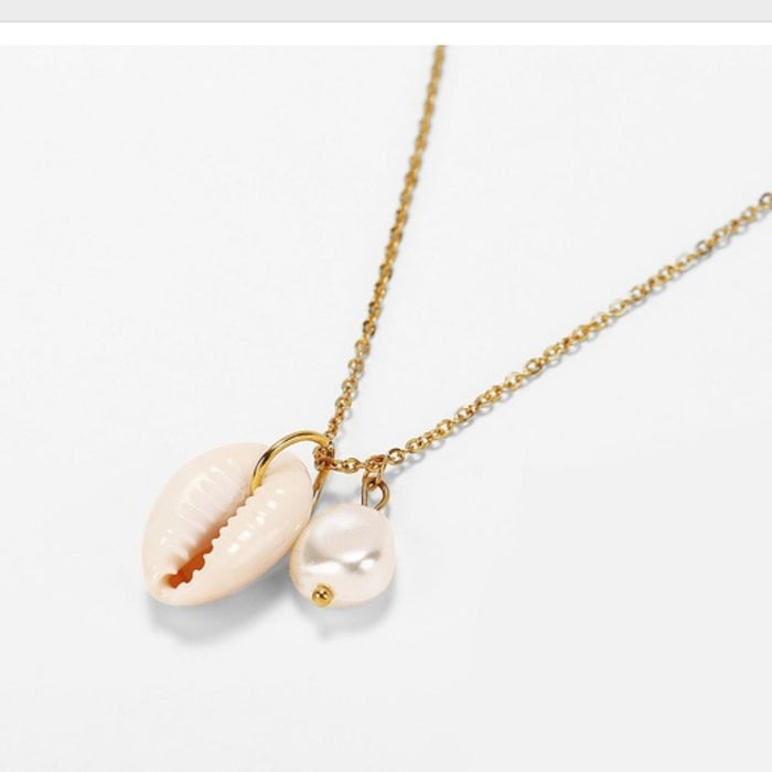 Bohemian Festival Trendy Jewelry Ocean Shell Beach All Occasions Necklace -from PanacheProse