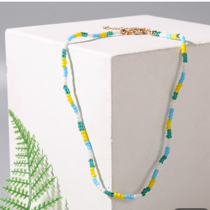 Boho Beaded Festival Women’s Necklace - from PanacheProse