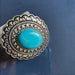 Boho Unique Oval Turquoise Ring - From PanacheProse