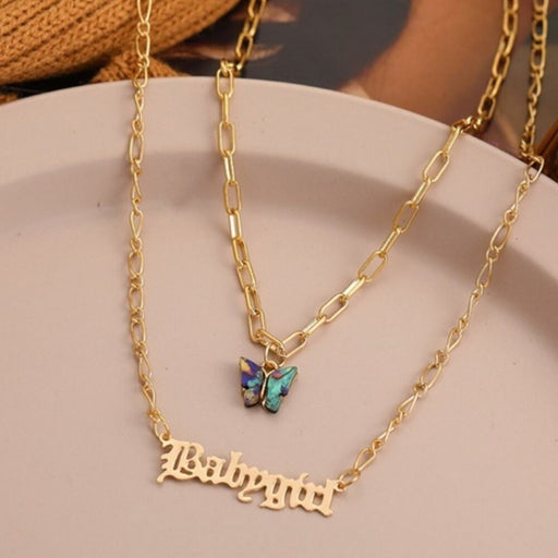 Boutique Boho Babygirl Necklace Double Layered Set - From PanacheProse