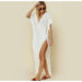 Boutique Boho White Caftan Beach Swim Coverup Maxi Dress - One Size, from PanacheProse