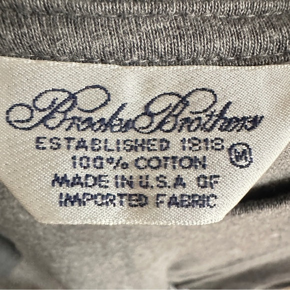 Brooks Brothers Brooks Brothers Gray Men's T-Shirt - – Size Medium, from PanacheProse
