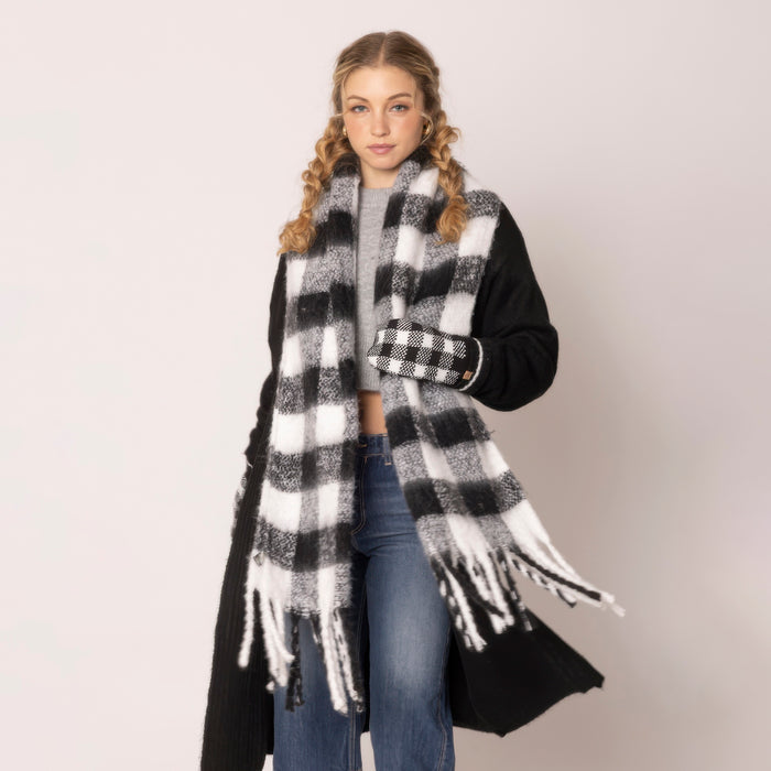 PanacheProse Buffalo Plaid Scarf