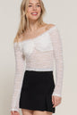 Off The Shoulder Stretch Lace Top