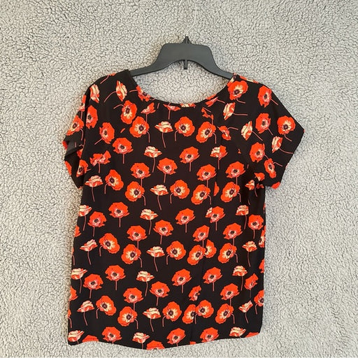 Cabi Floral Black and Red Women's Blouse - Size Women’s Small, from PanacheProse