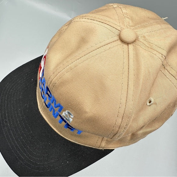 Central Tractor Vintage “Farm & Country” Snapback Hat – Tan & Black From PanacheProse
