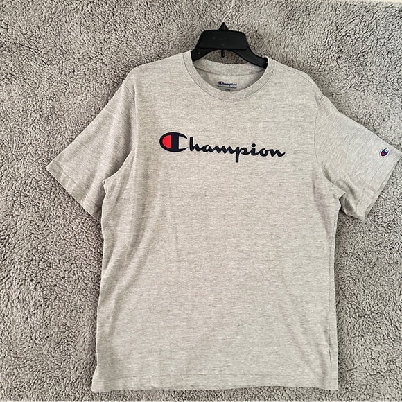 Champion Gray Men's T-Shirt - Size XL From PanacheProse