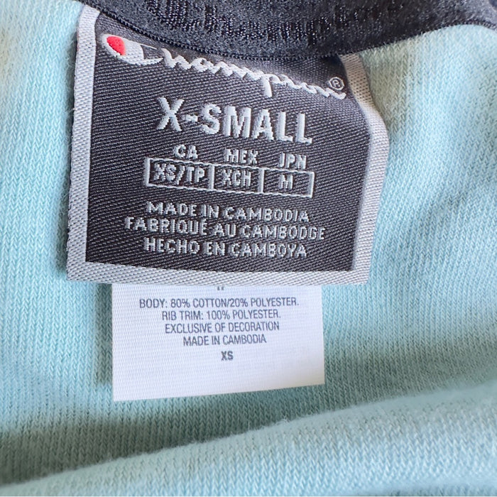 Champion Turquoise Velour Bomber Jacket – Women’s Size XS, from PanacheProse