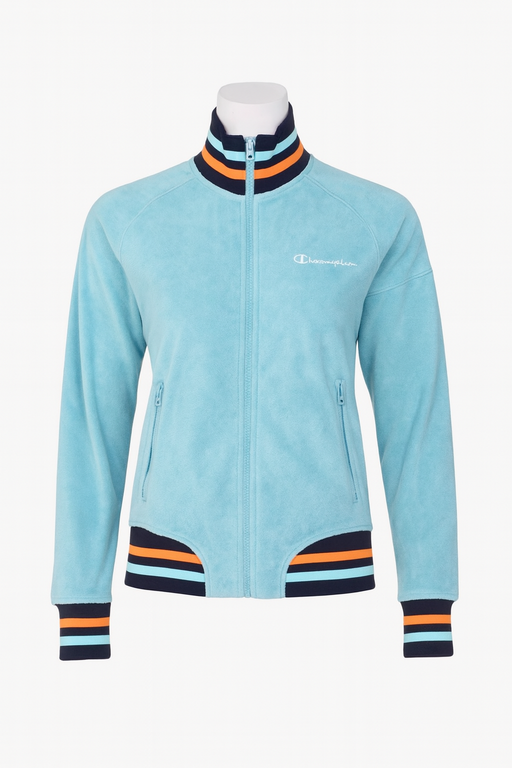 Champion Turquoise Velour Bomber Jacket – Women’s Size XS, from PanacheProse