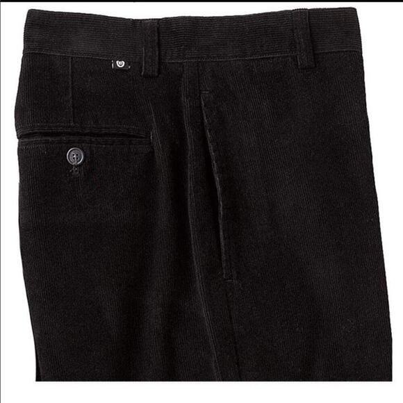 Chaps Big Boys Corduroy Solid Color Black 5 Pocket Long Pants - Size 18, from PanacheProse