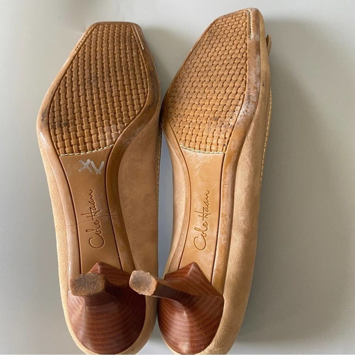 Cole Haan Women’s Suede Leather Trim Heel Shoes - Size 8.5 From PanacheProse