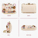 Colorful Floral Evening Clutch Rhinestone Embellished Handbag - From PanacheProse
