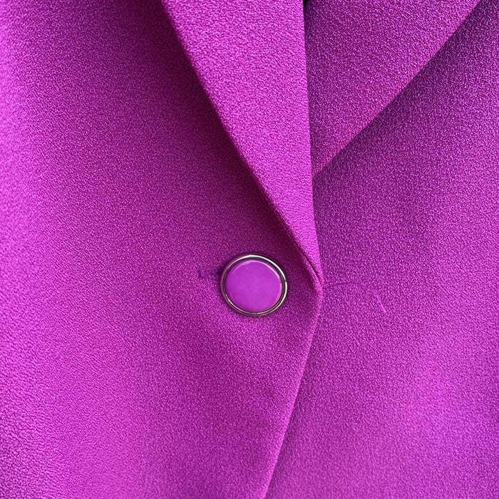 DN Designs Purple Women’s Shawl Collar Jacket - Size 18 From PanacheProse