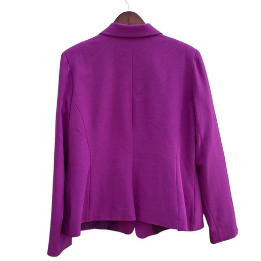 DN Designs Purple Women’s Shawl Collar Jacket - Size 18 From PanacheProse