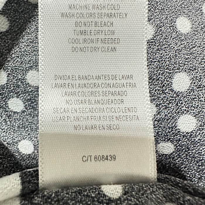 Danny and Nicole Black White Polka Dot Sleeveless Top - Size 18W, from PanacheProse