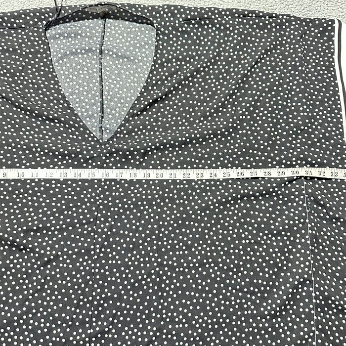 Danny and Nicole Black White Polka Dot Sleeveless Top - Size 18W, from PanacheProse
