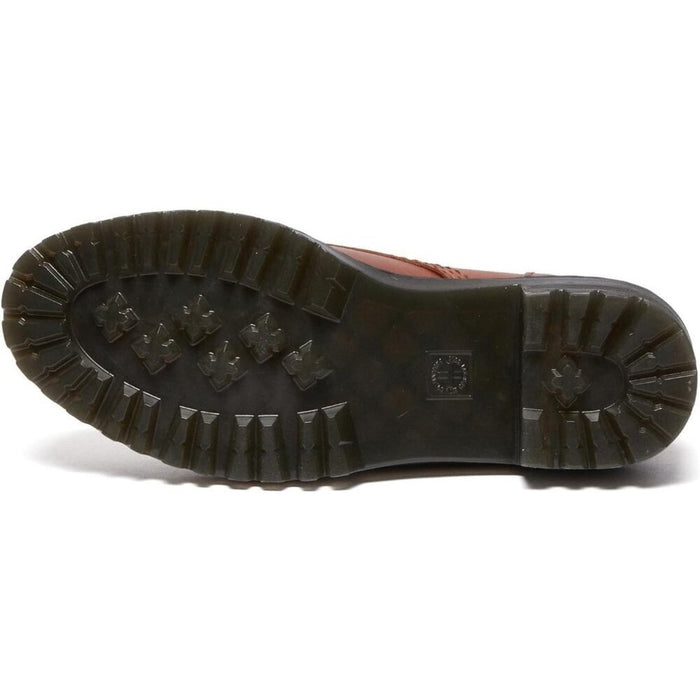 Dr. Martens Heeled Boot Women Red Leona Leather Fashion Boot - , from PanacheProse