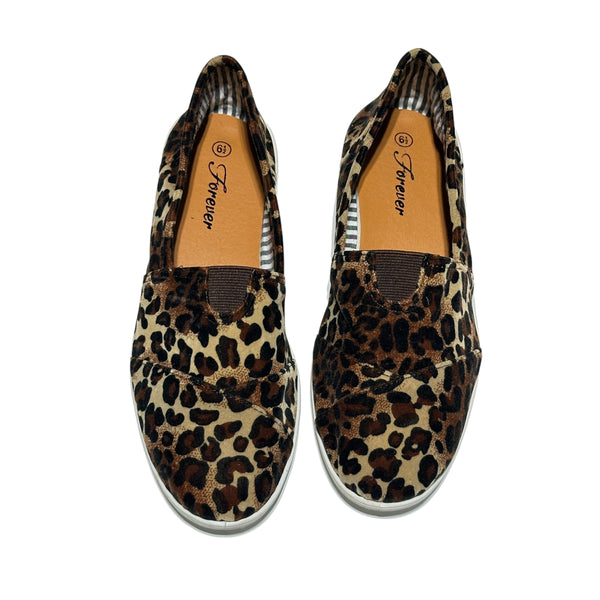 Pre - Loved Forever Leopard Print Slip-On Sneakers Size 6.5