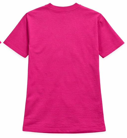 Vintage pink graphic t-shirt back view Y2K cotton short sleeve size large
